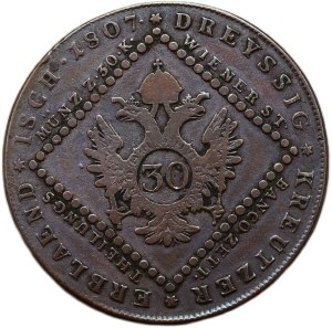 Francis II. 1792-1835, Cu 30 krejcar 1807 A