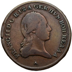 Francis II. 1792-1835, Cu 3 krejcar 1799 A - thick clip