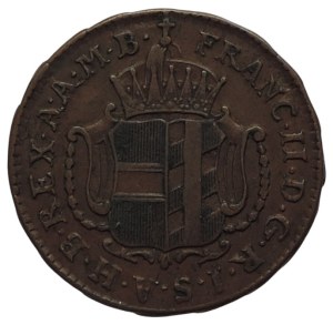 Franz II. 1792-1835, Cu 1 krejcar 1793 H Günzburg