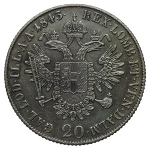 Ferdinand V., 20 krejcar 1843 M R