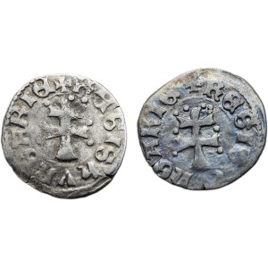 Ludvík z Anjou 1342-1382, denár Huszár 547 tečky kolem kříže
