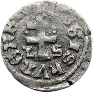 Louis of Anjou 1342-1382, denarius Huszár 547 L-S