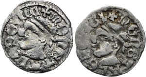 Louis of Anjou 1342-1382, denarius Huszár 547 without dots