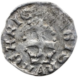 Ludvík z Anjou 1342-1382, denár Huszár 547 koruna pod křížem