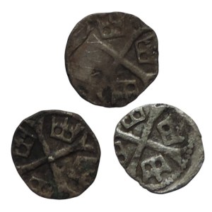 Sigismund of Luxembourg 1387-1437, denarius 3 pcs