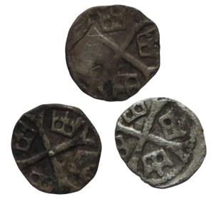 Sigismund of Luxembourg 1387-1437, denarius 3 pcs