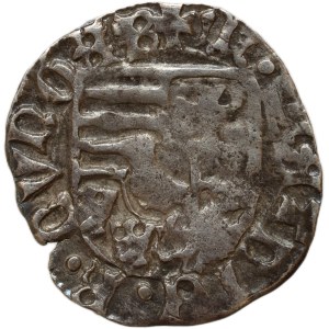 Matyáš Korvín 1458-1490, denár Huszár 719 K-P