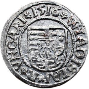 Vladislav of Jagiellon 1471-1516, denarius 1516 KG
