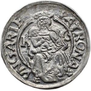 Vladislav of Jagiellon 1471-1516, denarius 1514 (gothic 4) K-G
