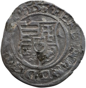 Ferdinand I. 1526-1564, denarius 1557 KB