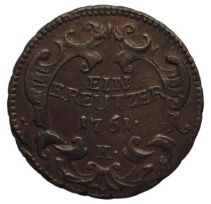 Marie Therese 1740-1780, Cu krejcar 1761 K Kremnica