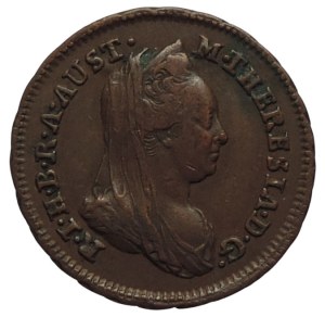 Marie Therese 1740-1780, Cu 1/2 krejcar 1777 S Smolník