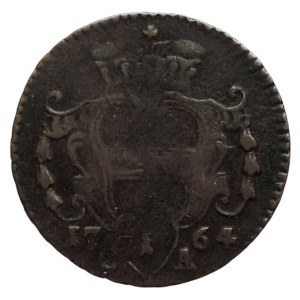 Marie Terezie 1740-1780, Cu 1 fenik = 1/4 krejcar 1764 C-A Karlsburg
