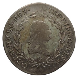 Leopold II., 20 krejcar 1792 G Nagybánya