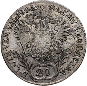 Francis II. 1792-1835, 20 krejcar 1806 B