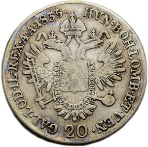 Francis II. 1792-1835, 20 krejcar 1835 E