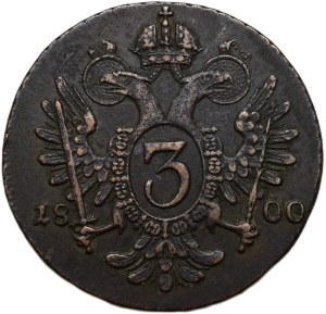 Francis II. 1792-1835, Cu 3 krejcar 1800 S