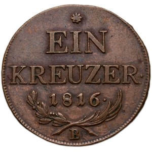 František II. 1792-1835, Cu 1 krejcar 1816 B