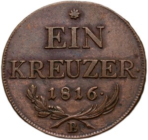 Francis II. 1792-1835, Cu 1 krejcar 1816 B
