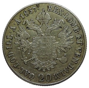 Ferdinand V. 1835-1848, 20 krejcar 1837 B