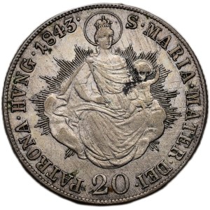 Ferdinand V. 1835-1848, 20 krejcar 1843 B