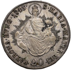 Ferdinand V. 1835-1848, 20 krejcar 1843 B
