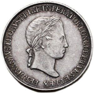 Ferdinand V. 1835-1848, Menší žeton na korunovaci Lombardsko-benátským králem 6.9.1838 v Miláně