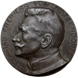 Franz Josef I. 1848-1916, medal Rotes Kreuz 1914-1915, Conrad Freiherr von Hötzendorf, 6-line inscription, 45mm, 43.293g