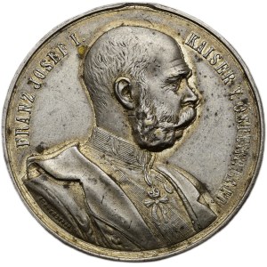 Franz Josef I. 1848-1916, Medaile k 70. narozeninám Jeho Veličenstva císaře FJI.1900, odstraněné ouško, 37mm, 18.242g