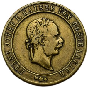 Franz Josef I. 1848-1916, Medaille der Weltausstellung in Wien 1873, 30mm, abgenommene Öse
