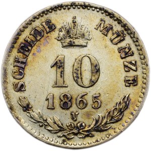 10 krejcar 1865 V
