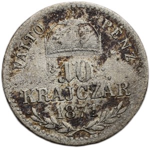 10 krejcar 1871 GYF