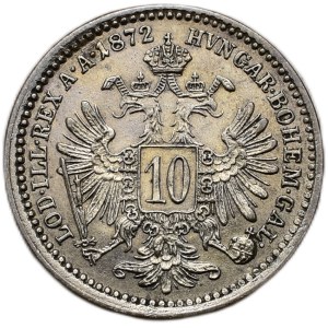 10 krejcar 1872 b.z.
