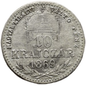 10 krejcar 1869 GYF