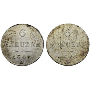 6 krejcar 1849 A, C