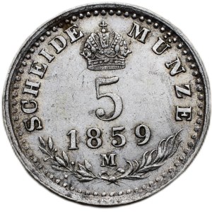 5 krejcar 1859 M