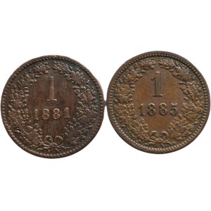 1 krejcar 1881 b.z., 1885 b.z.