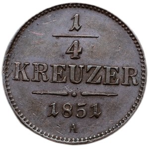 1/4 kreuzar 1851 A