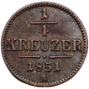 1/4 kreuzar 1851 A