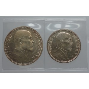 20 Kč 1937 TGM, 10 Kč 1928 TGM