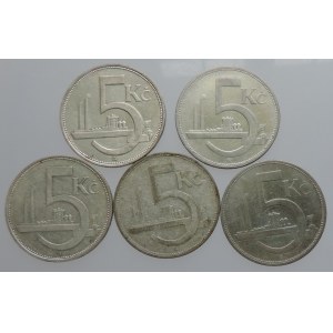 5 CZK 1928, 1929, 1930, 1931, 1932