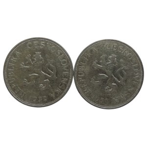 5 CZK 1931, 1932 Ag 2 pz.
