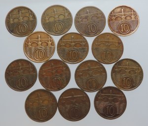 10 halls. 1922, 1923, 1925, 1926 cleaned, 1927 cleaned, 1928, 1931, 1932, 1933, 1934, 1935, 1936, 1937, 1938