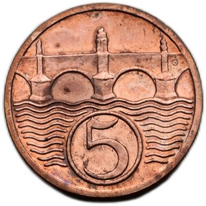 5 halls. 1924 - commemorative mintage of the Kremnica Mint in 2000