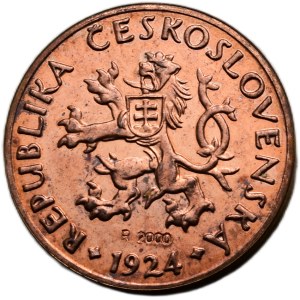 5 halls. 1924 - commemorative mintage of the Kremnica Mint in 2000
