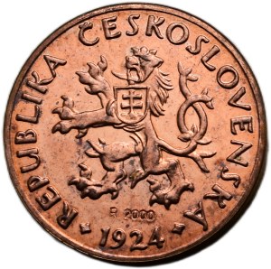 5 halls. 1924 - commemorative mintage of the Kremnica Mint in 2000