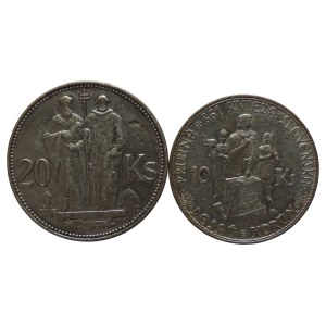 20 Ks 1941 St. Kyrill und Methodius, 10 Ks 1944 Pribina