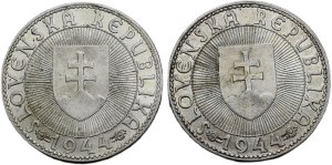 10 Ks 1944 Pribina two variants (cross)