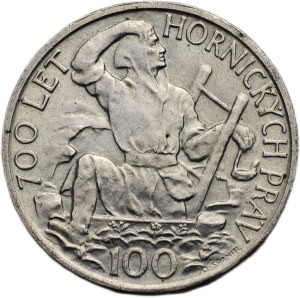 100 CZK 1949 - 700 years of mining rights In Jihlava
