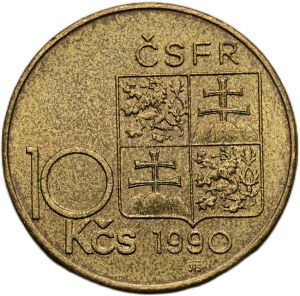 10 Kč 1990 T.G.M., var. A